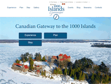 Tablet Screenshot of 1000islandstourism.com